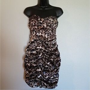 City Triangles Snakeskin Print Pin Up Mini Dress‎ 9